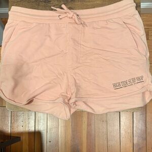 Women's Pink Drawstring Lounge Shorts